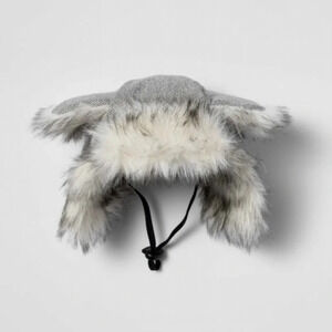 NWT Boots & Barkley gray‎ fuzzy trapper hat